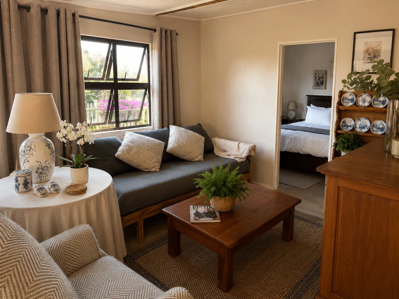 Lounge looking through to the main bedroom